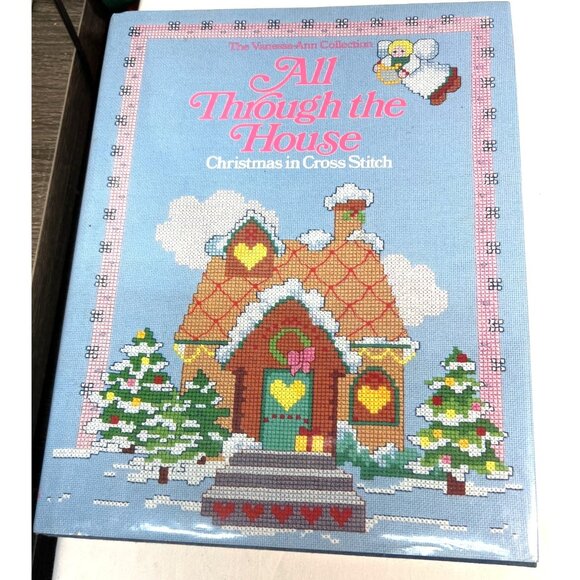 The Vanessa-Ann Collection "All Through The House" Christmas Cross Stitch Book - Picture 1 of 4